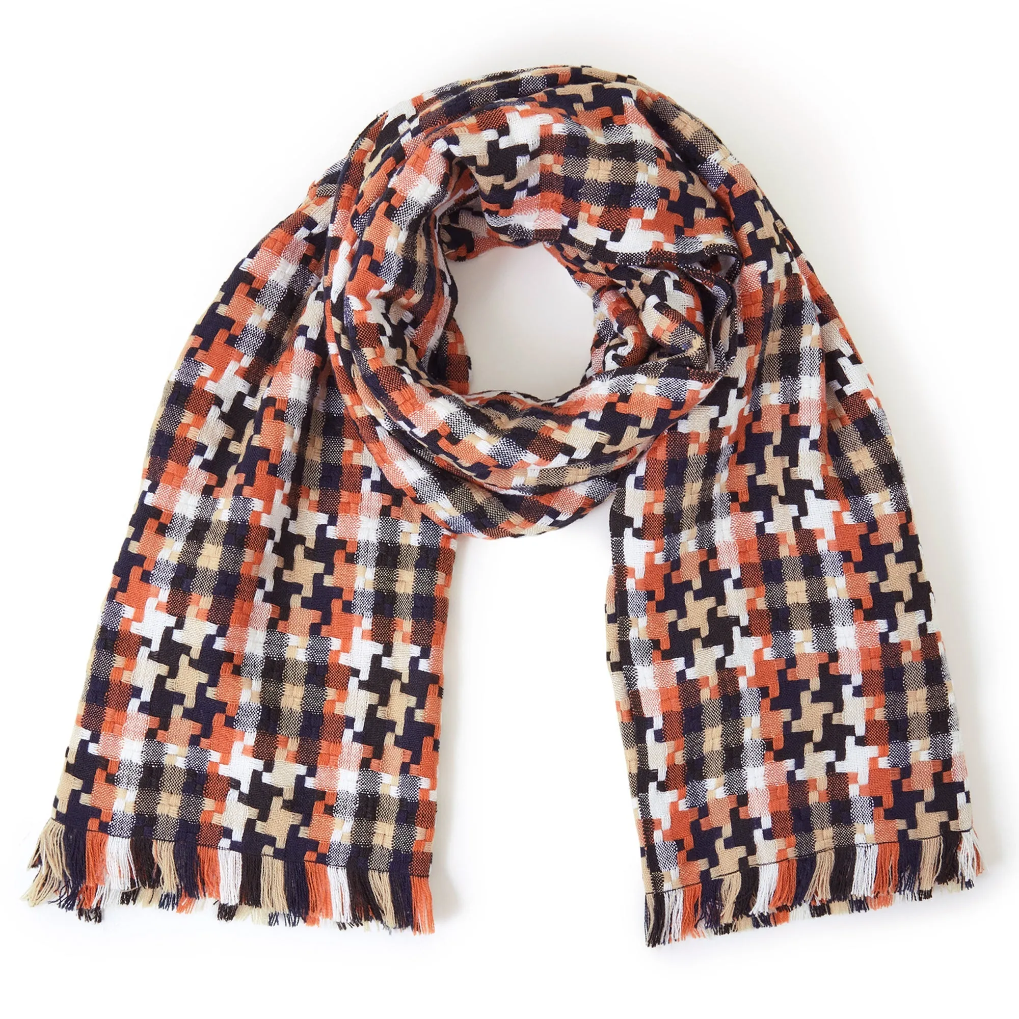 Accessorize London Women's Multi Woven Check Blanket