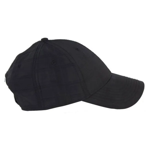 AHEAD Black Textured Plaid Tech Cap