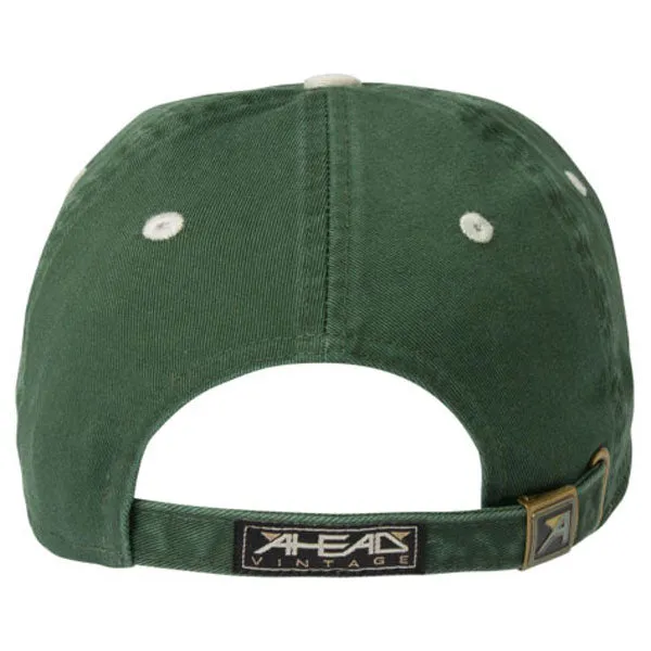 AHEAD Dark Green/Vintage White Classic Cut Sandwich Brim Cap