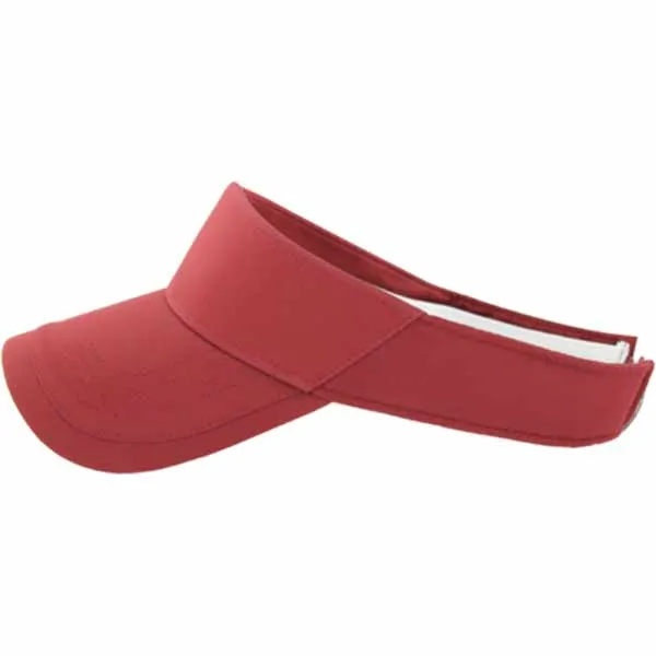 AHEAD Textured Crimson/Crimson Poly Golf Visor