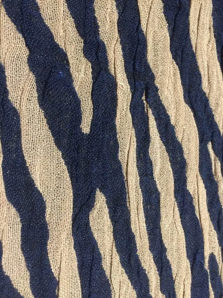 Animal Stripe Thick Wool Scarf