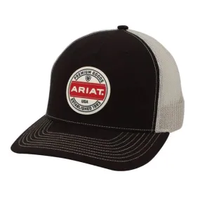 Ariat 112 Cap Logo Patch Black & White