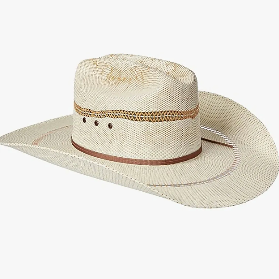 Ariat Bangora 4.25 Double Eyelet Straw Cowboy Hat