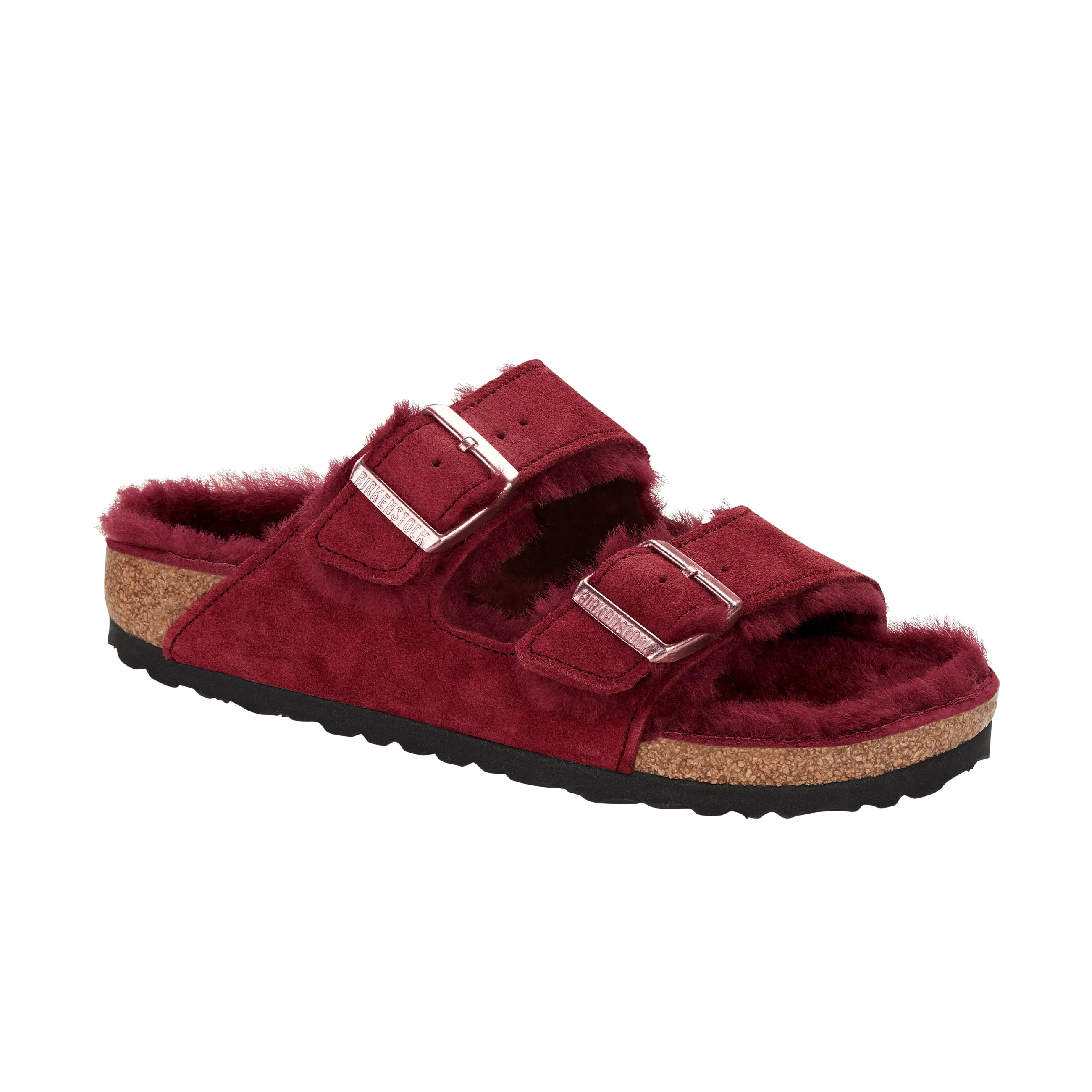 Arizona Maroon Suede Leather/Shearling