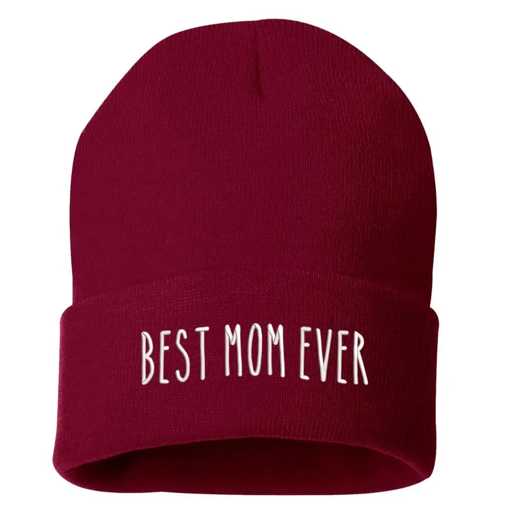 Best Mom Ever Cuffed Beanie