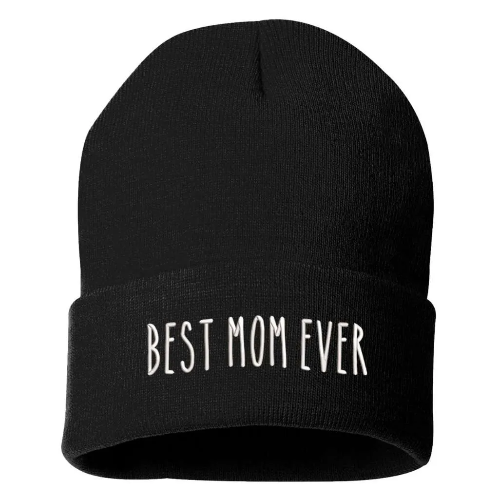 Best Mom Ever Cuffed Beanie