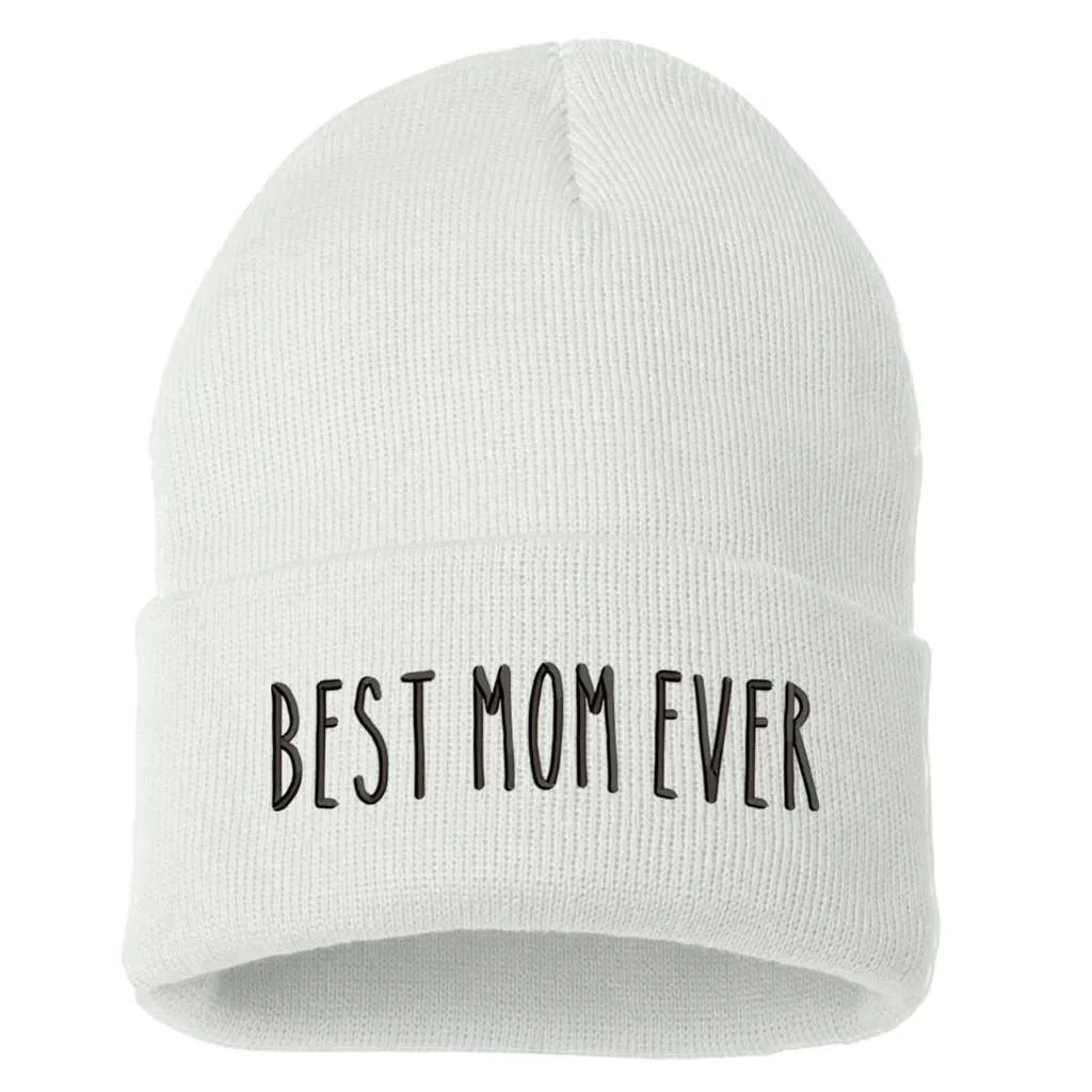 Best Mom Ever Cuffed Beanie