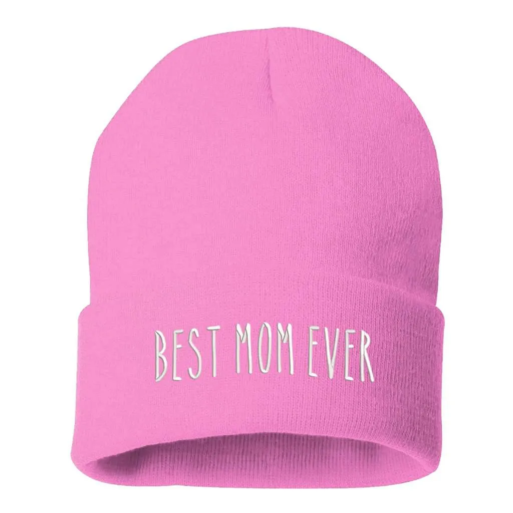 Best Mom Ever Cuffed Beanie