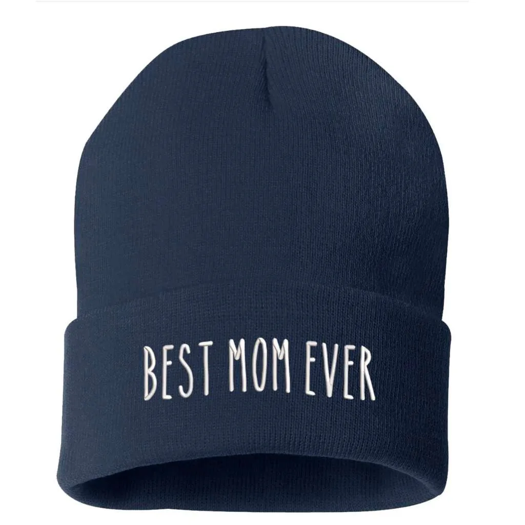 Best Mom Ever Cuffed Beanie