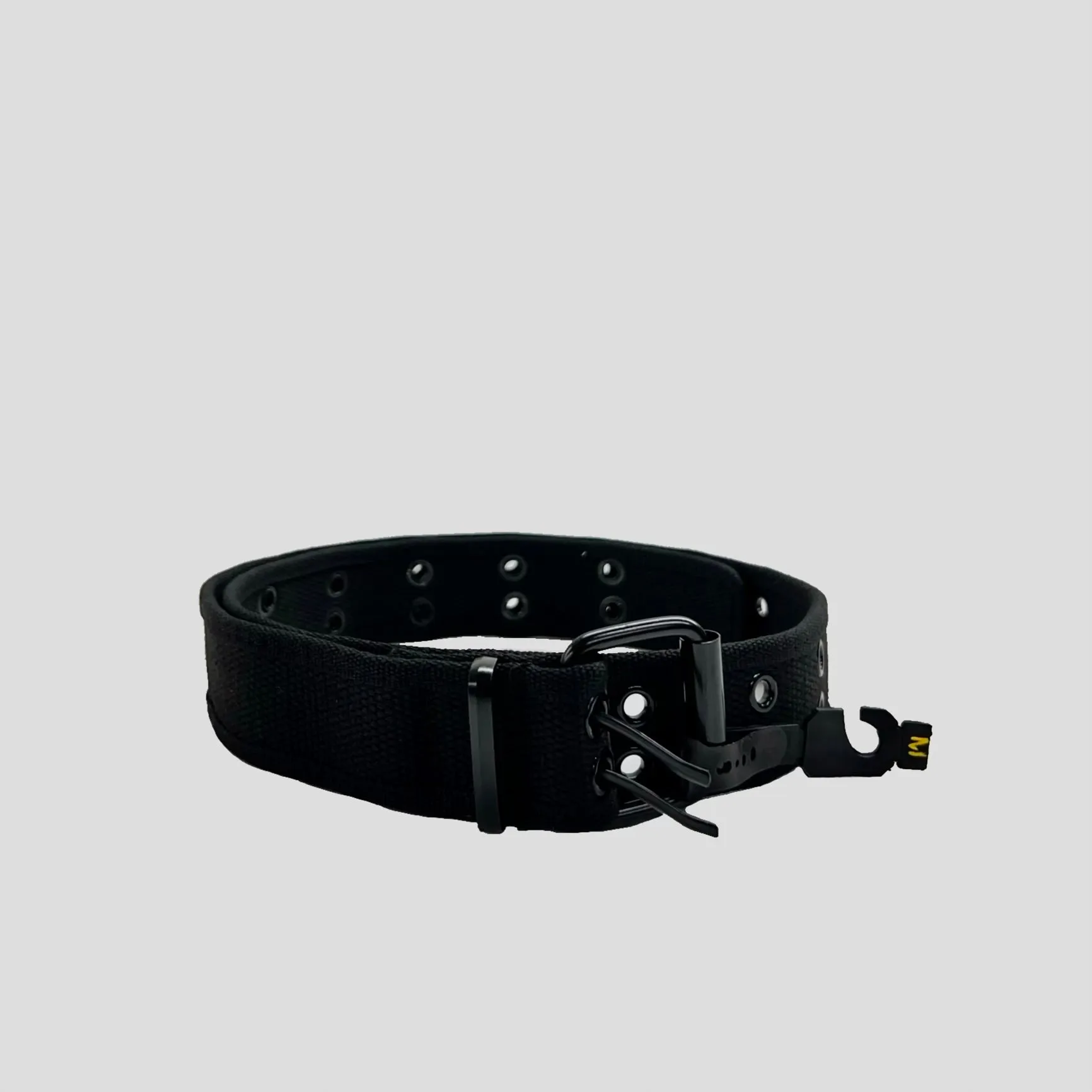 Black Canvas Double Hole Belt