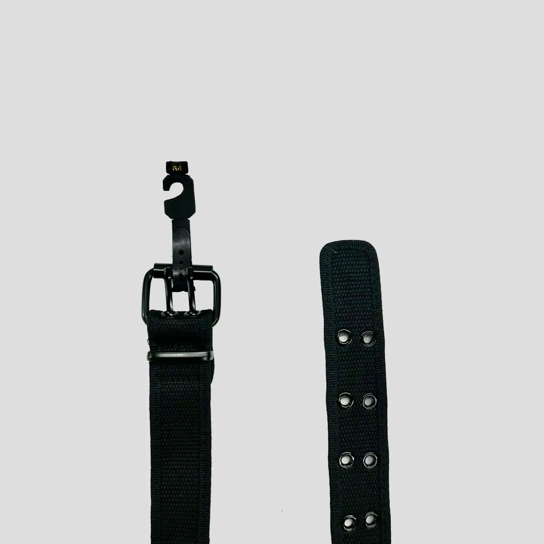 Black Canvas Double Hole Belt