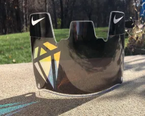 Black Clear Pressure Custom Football Visor