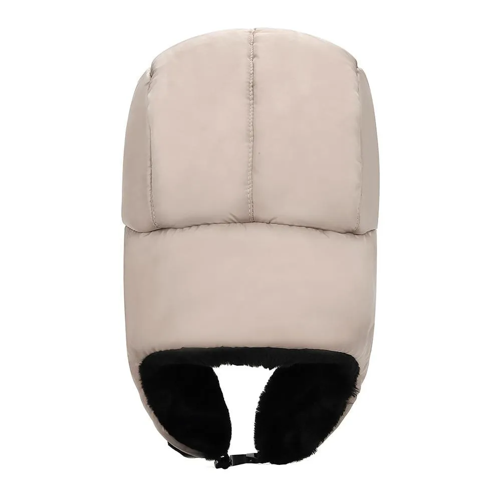 BravemanUnisex Trapper Eskimo Fur-Lined Winter Hunting Hat with Ear Flaps and Removable Mask