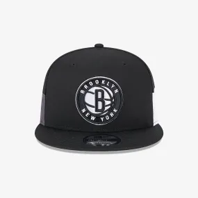 BROOKLYN NETS MULTI PATCH BLACK 9FIFTY SNAPBACK CAP 'BLACK'