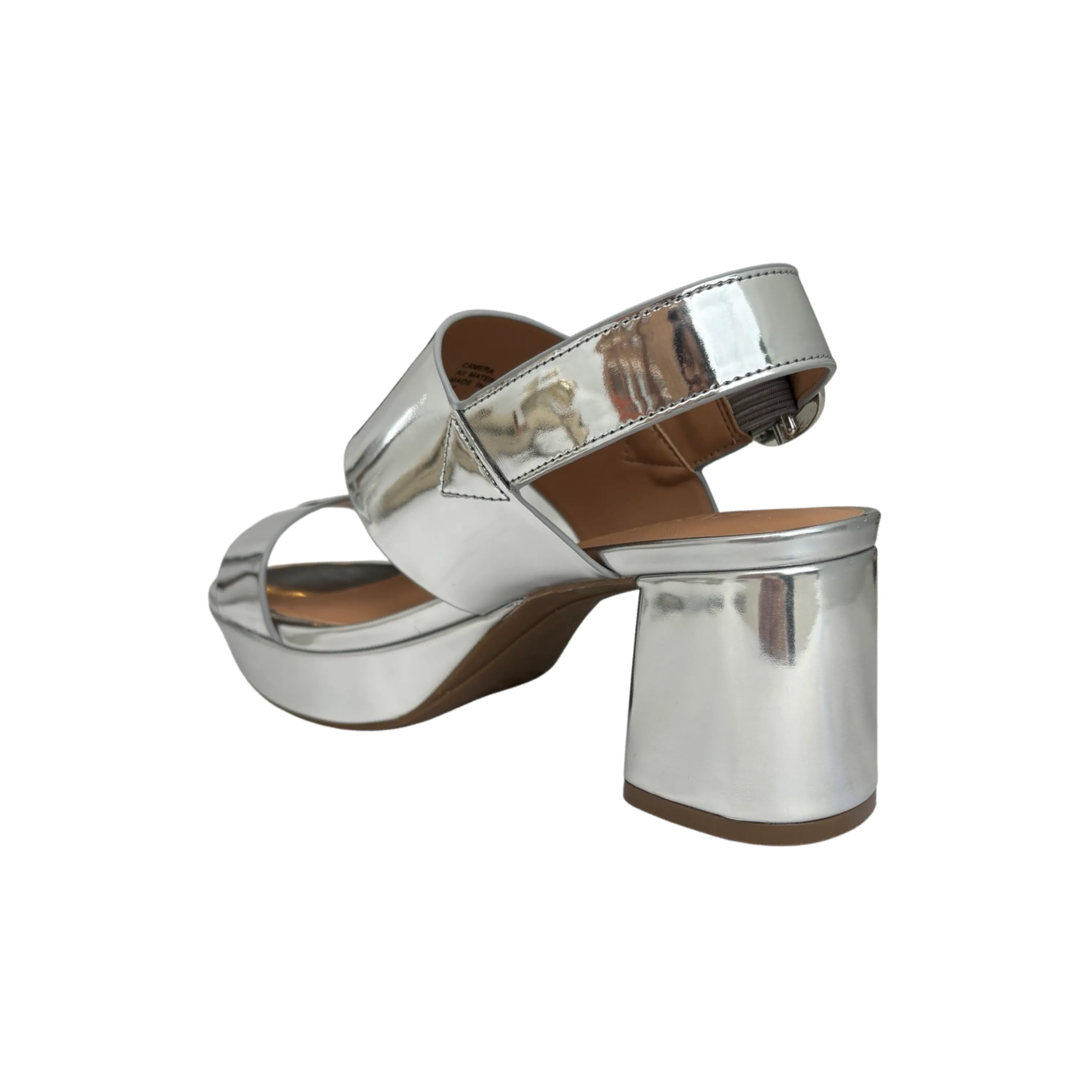 Camera Silver Metallic Sandal