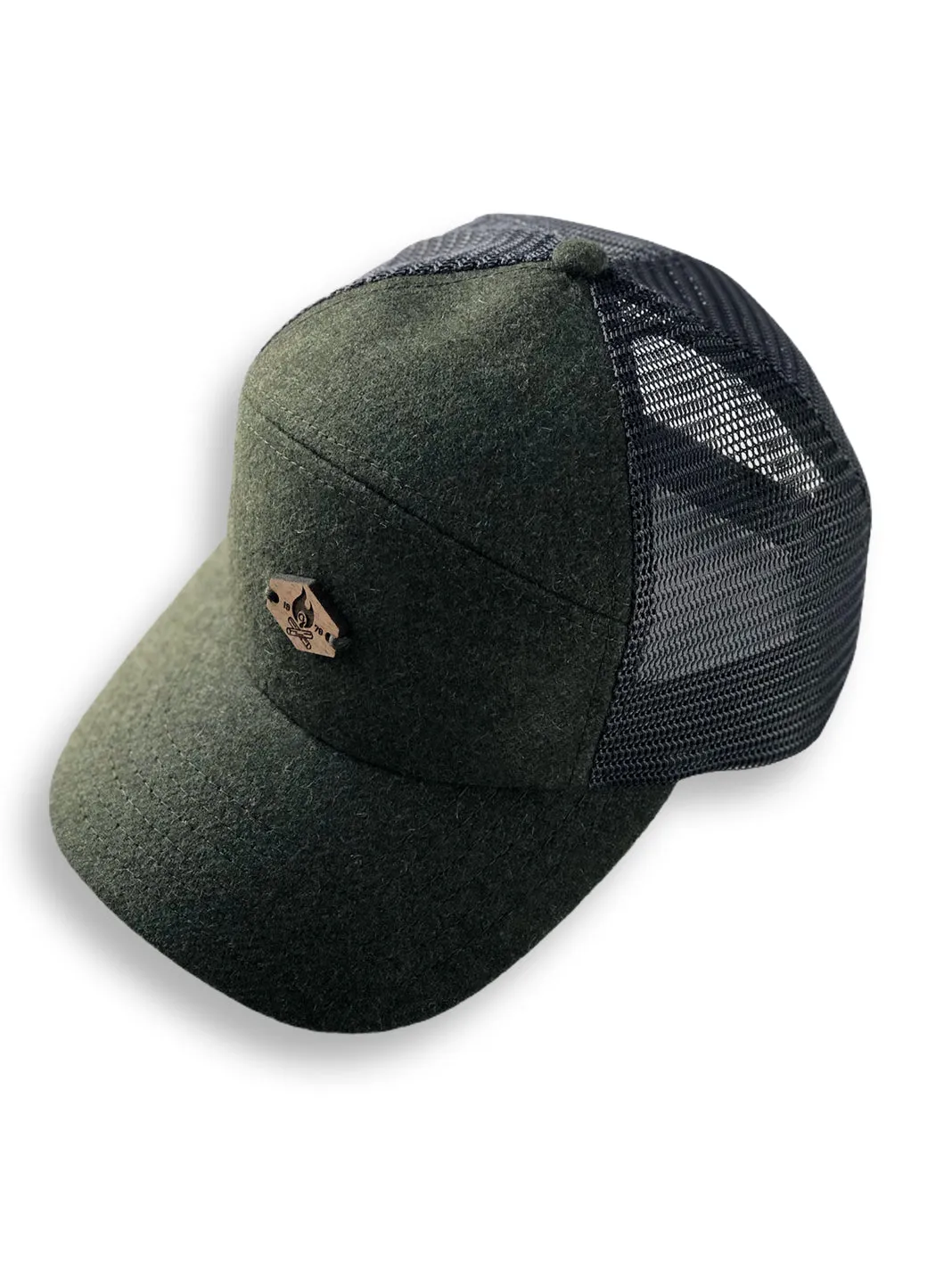 Campfire trucker wool/mesh cap - Green