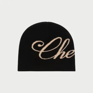 Cashmere Skull Cap Beanie (Black)