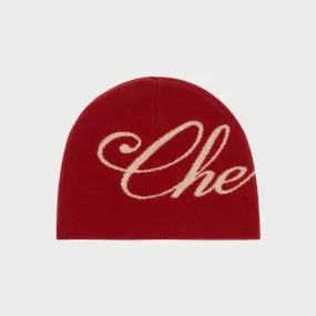 Cashmere Skull Cap Beanie (Red)