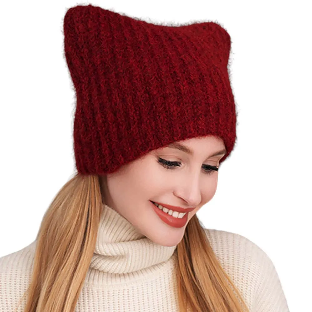 Cat Knit Beanie Hat