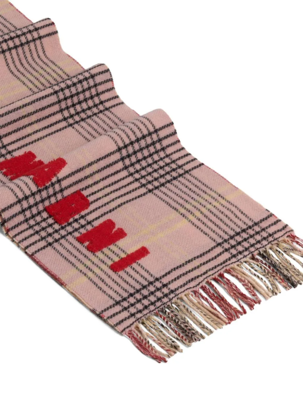 CHECKED LOGO SCARF