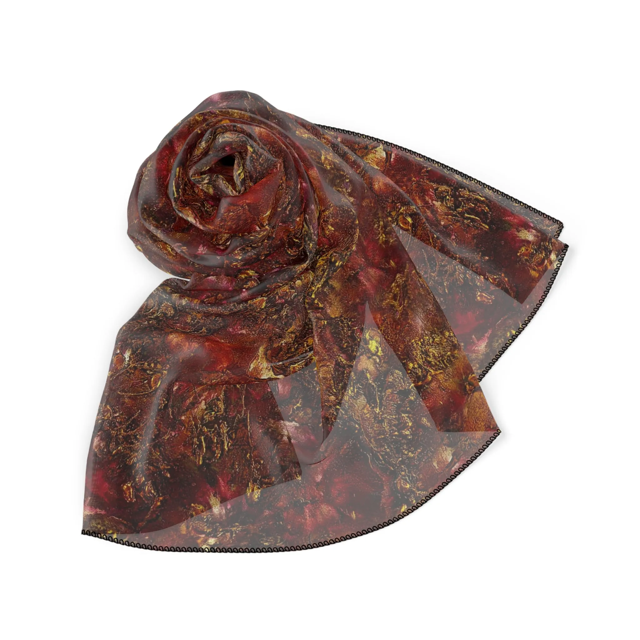 Chiffon Scarf - Ember Glow