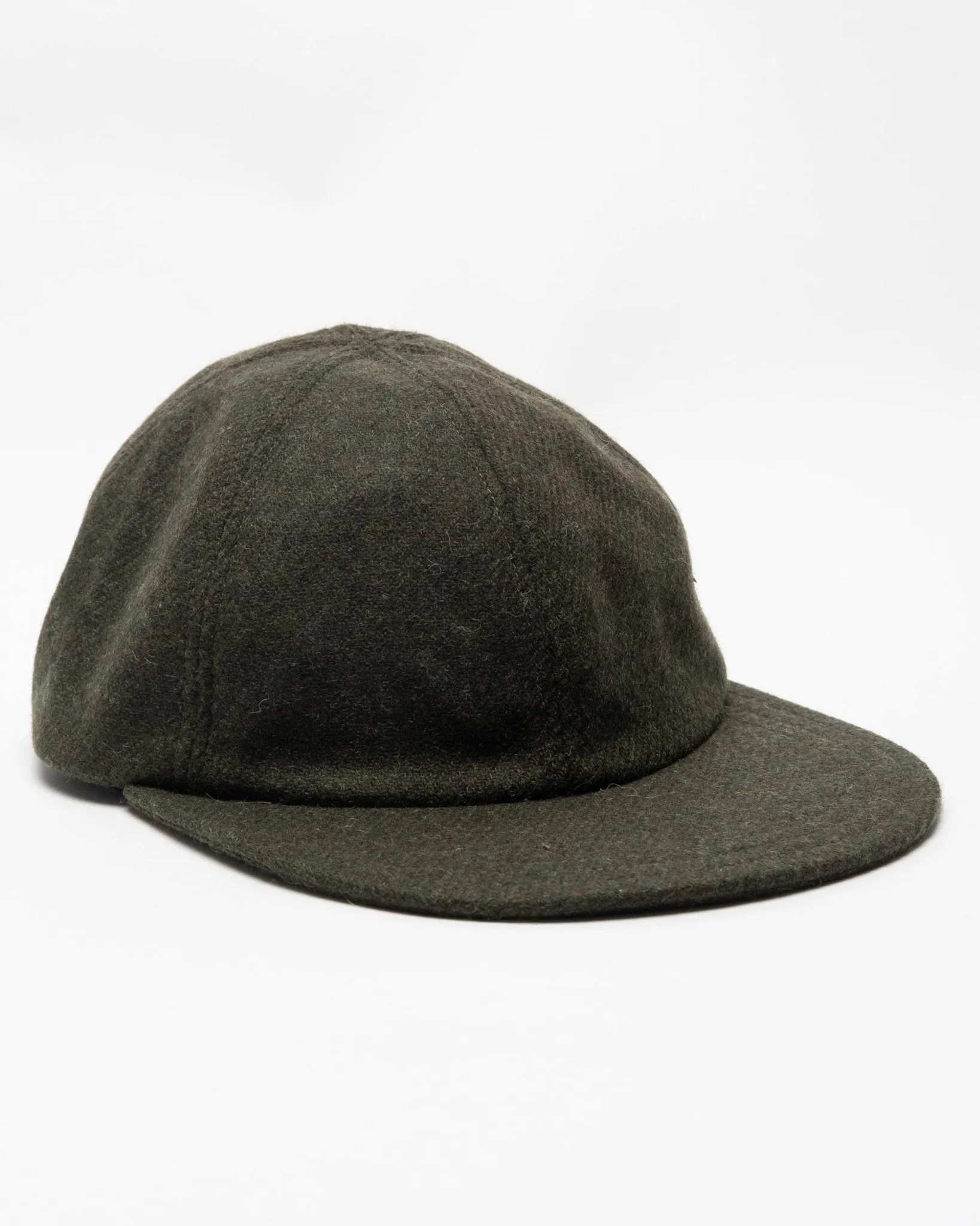 Classic 6 Panel Cap Melange Wool Green