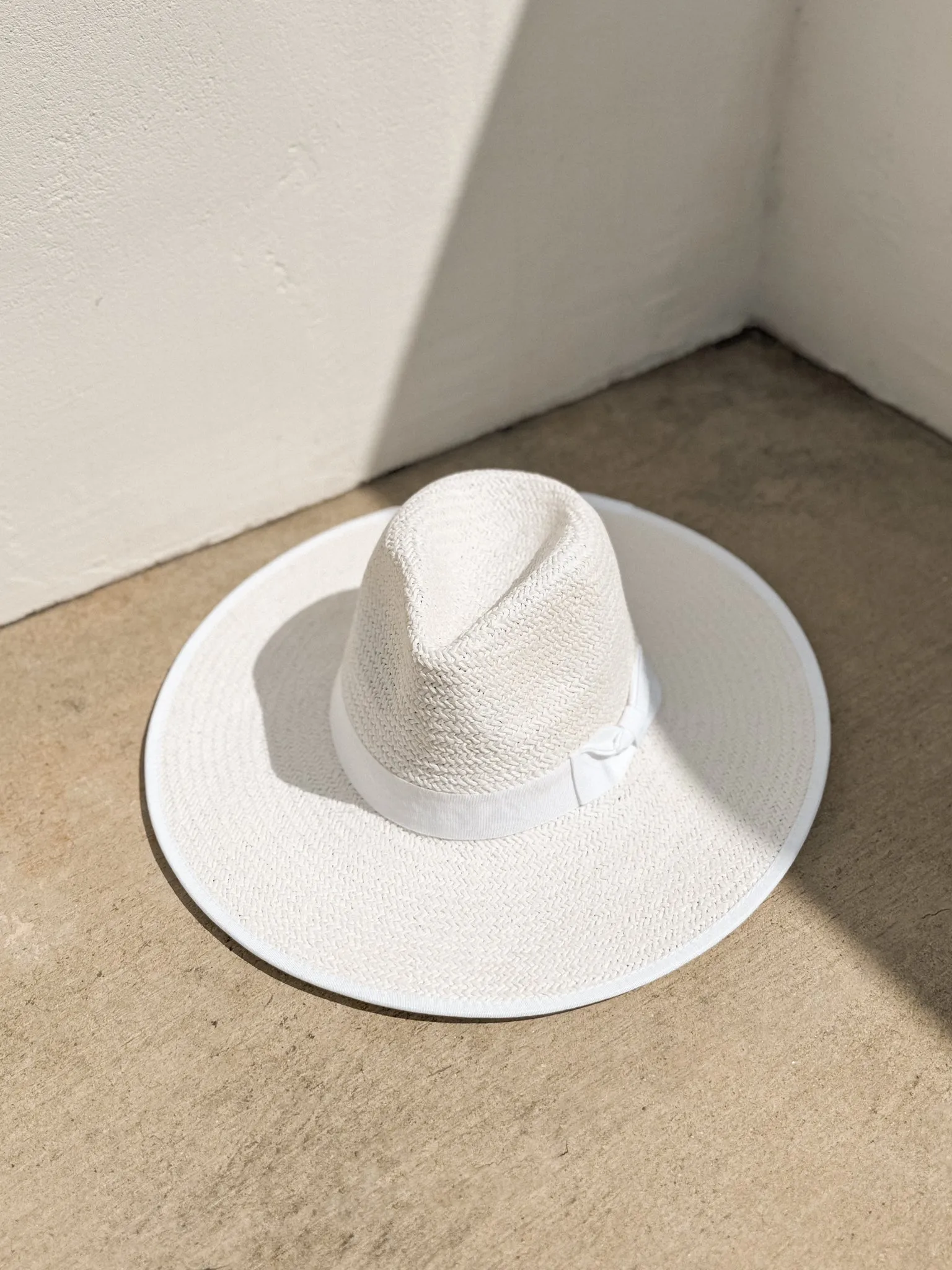 Emma Straw Rancher in White