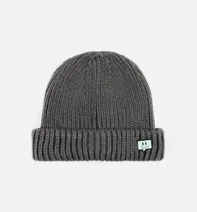 Enamel Pin Beanie Grey Mens Hat - Grey