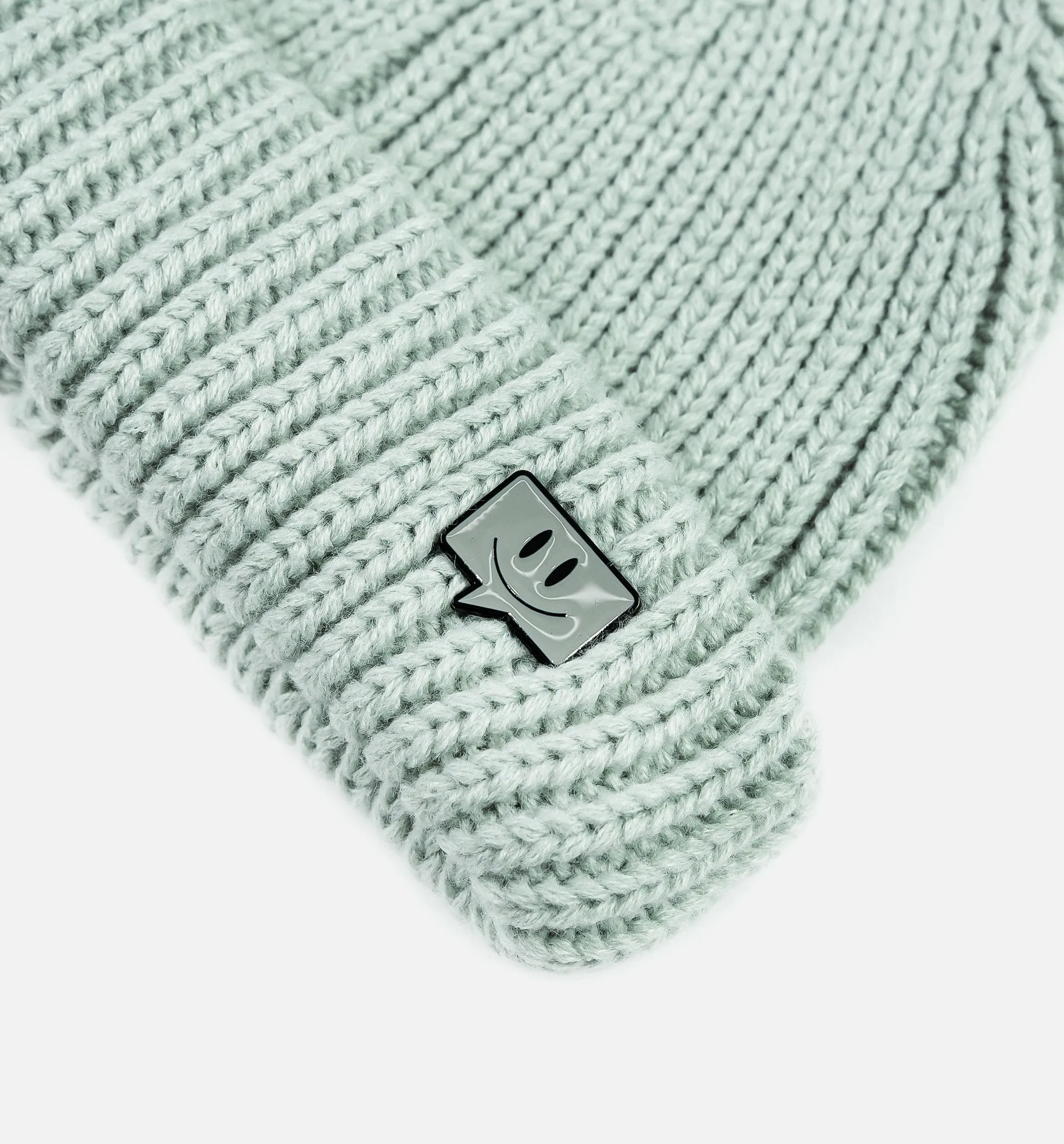 Enamel Pin Beanie Sage Mens Hat - Sage