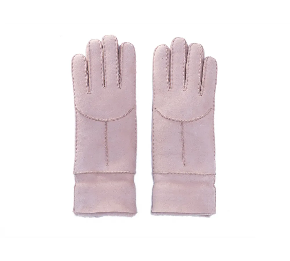 EVERAU Ladies Fluffy Sheepskin Wool Gloves Stacey