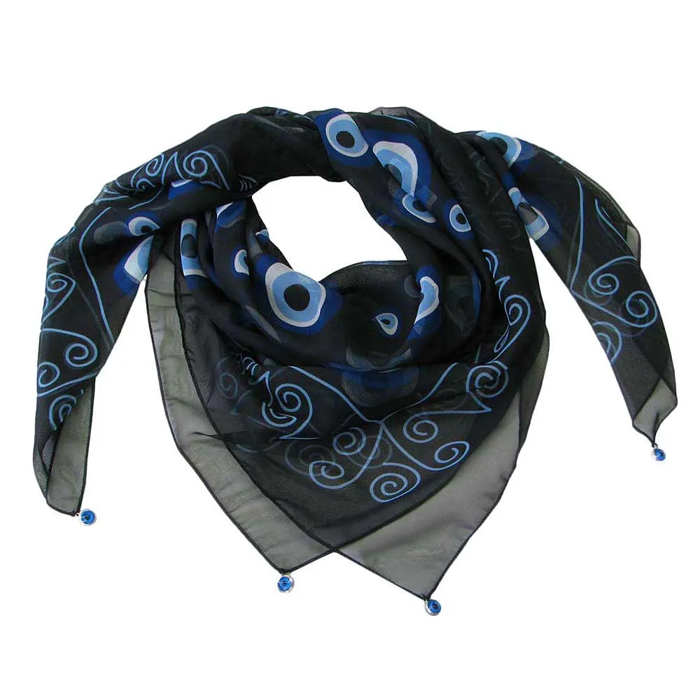 Evil Eye Print Scarf