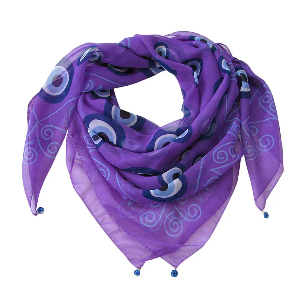 Evil Eye Print Scarf