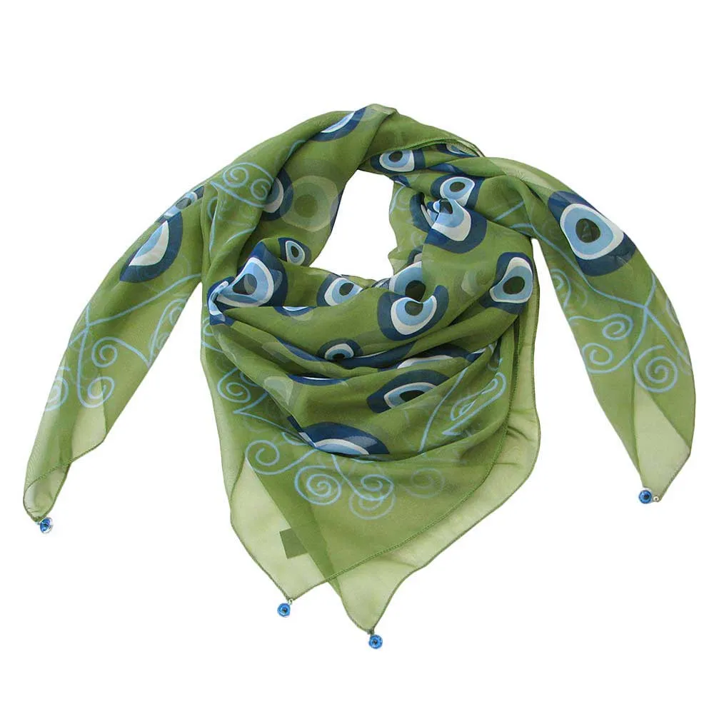 Evil Eye Print Scarf