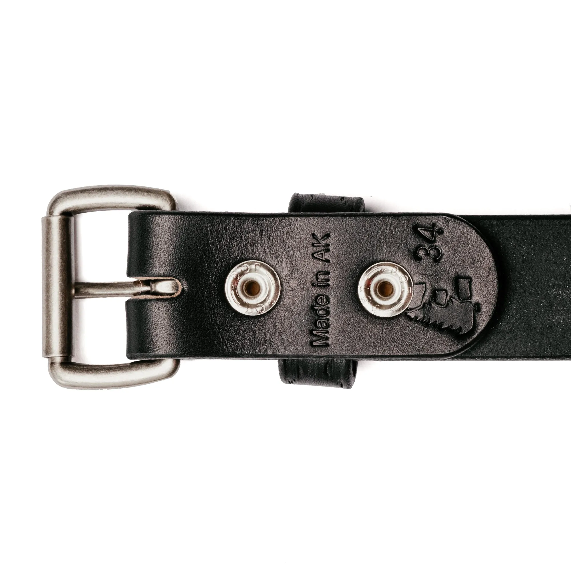 Ewing Dry Goods EDG x SOP Minimalist Belt Black w/ Brushed Nickel