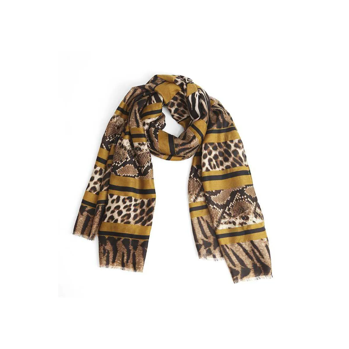 Fashion Animal Print Skinny Scarf