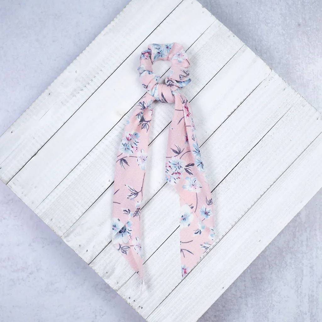 Floral Chiffon Hair Scarf