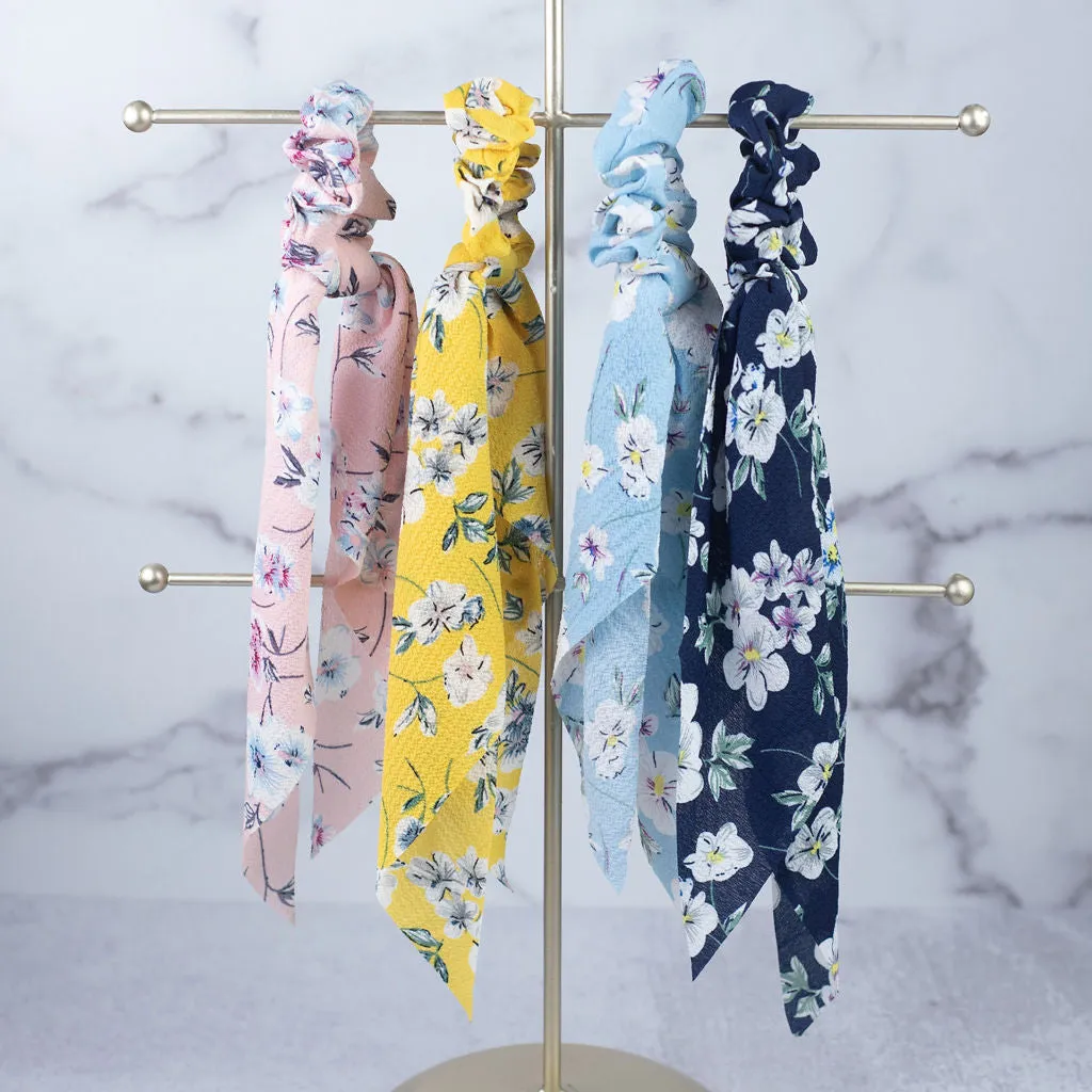 Floral Chiffon Hair Scarf