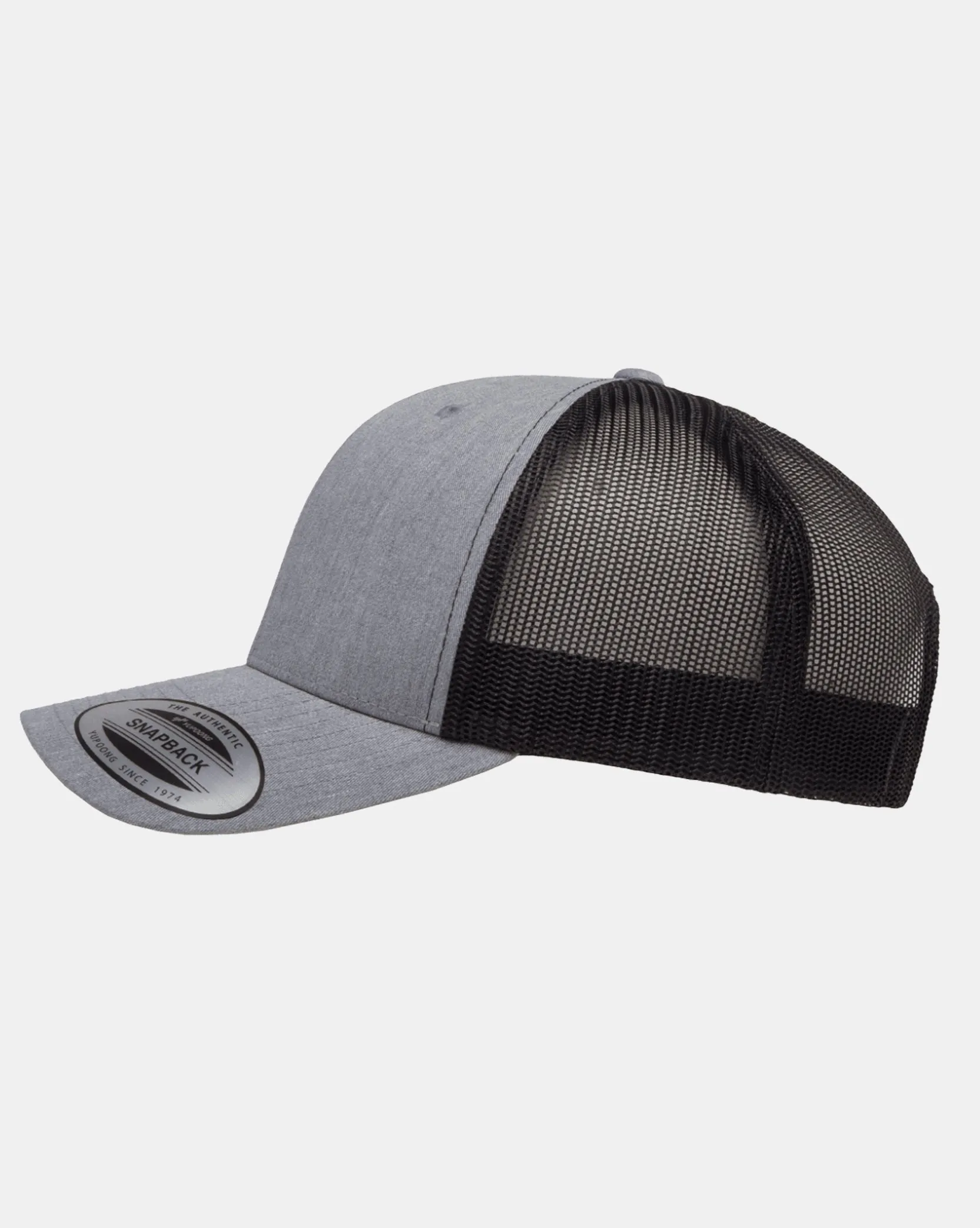 Fly Fishing Flies Heather Grey Trucker Hat