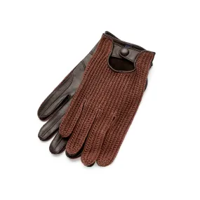 Fox Nappa Lambskin Leather Driving Gloves