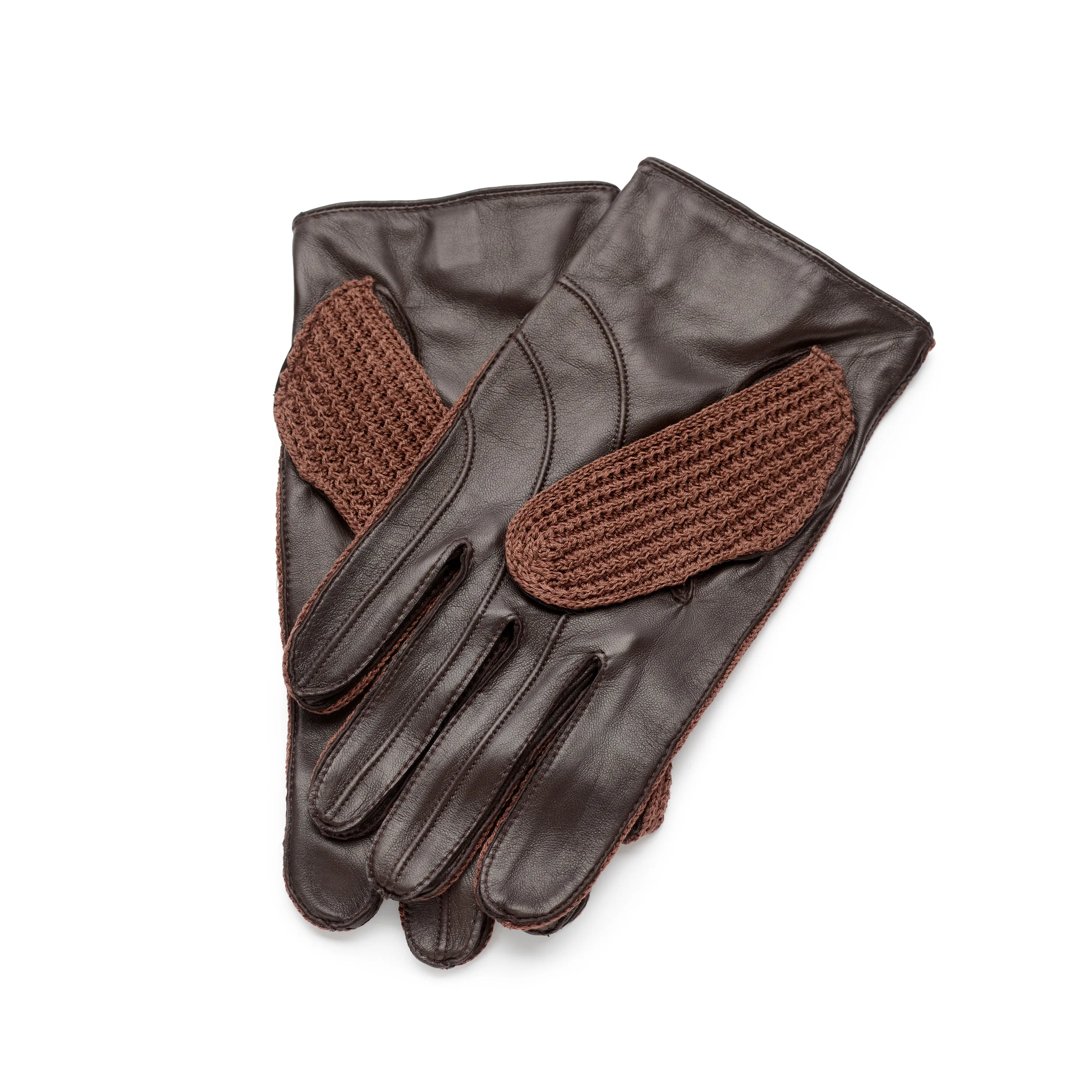 Fox Nappa Lambskin Leather Driving Gloves