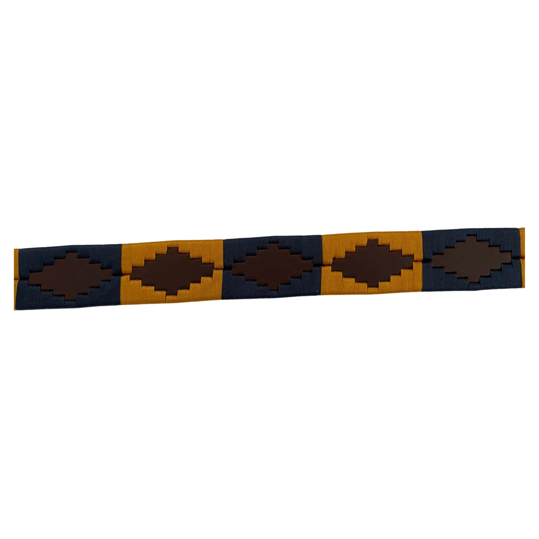 Hazy Blue Men's Leather Brown Polo Belt