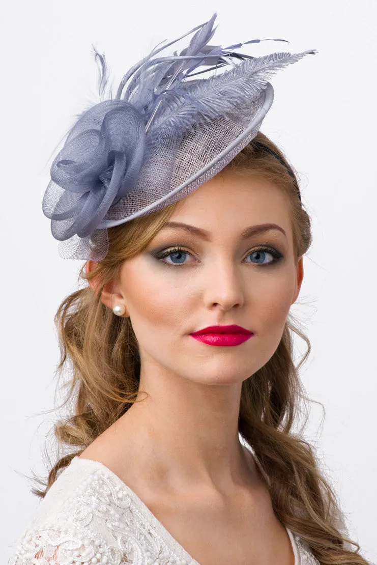 Kate Fascinator - Gray