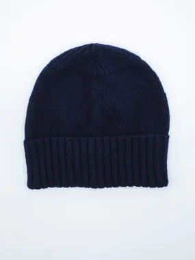 Knit Merino Beanie - Navy