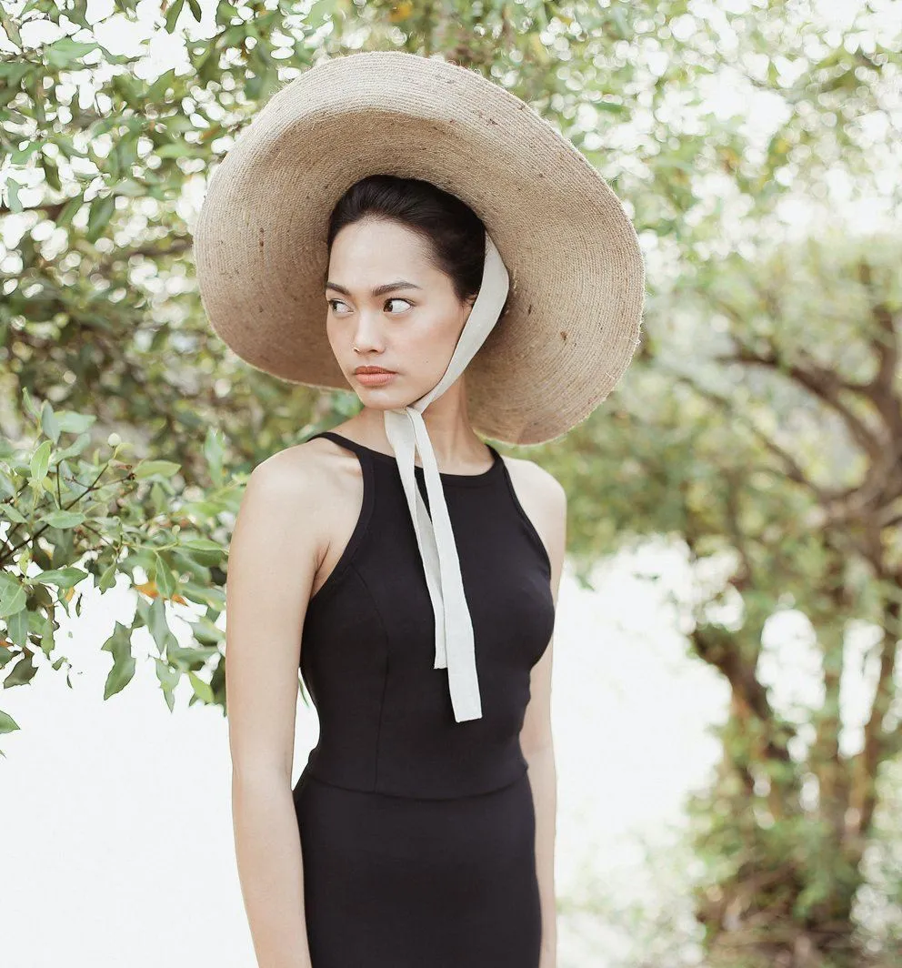 Lola Wide Brim Jute Straw Hat