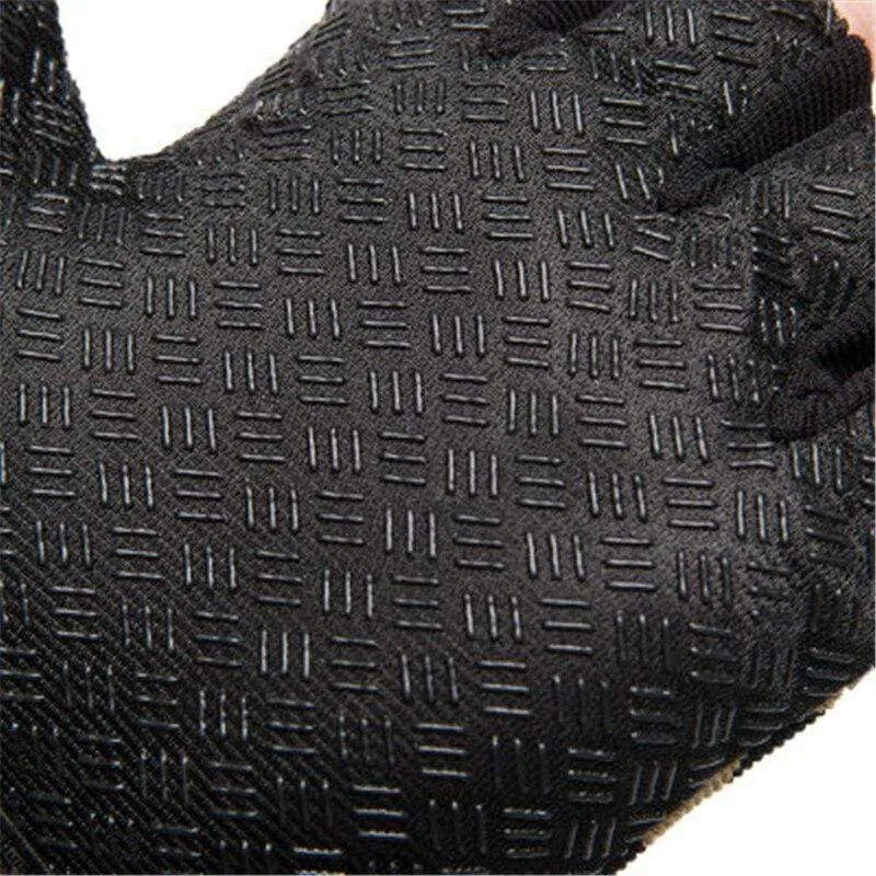 Men Outdoor Short Fingerless Gloves Soft Rubber Protective Pad Sports Army Military Tactical Airsoft Shooting Hunting