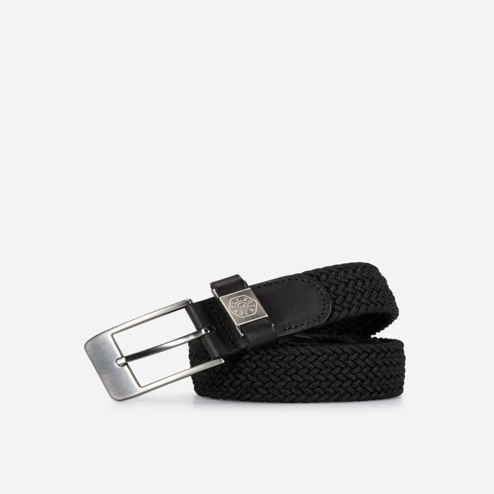 Men's Elasticated Braided Belt, Black