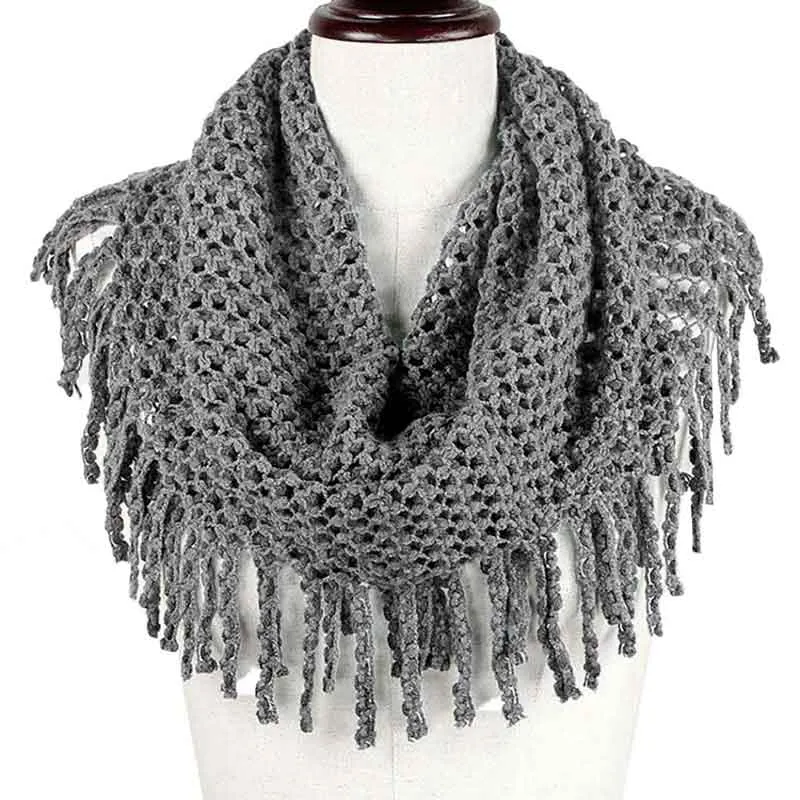 Mini Tube Fringe Scarf