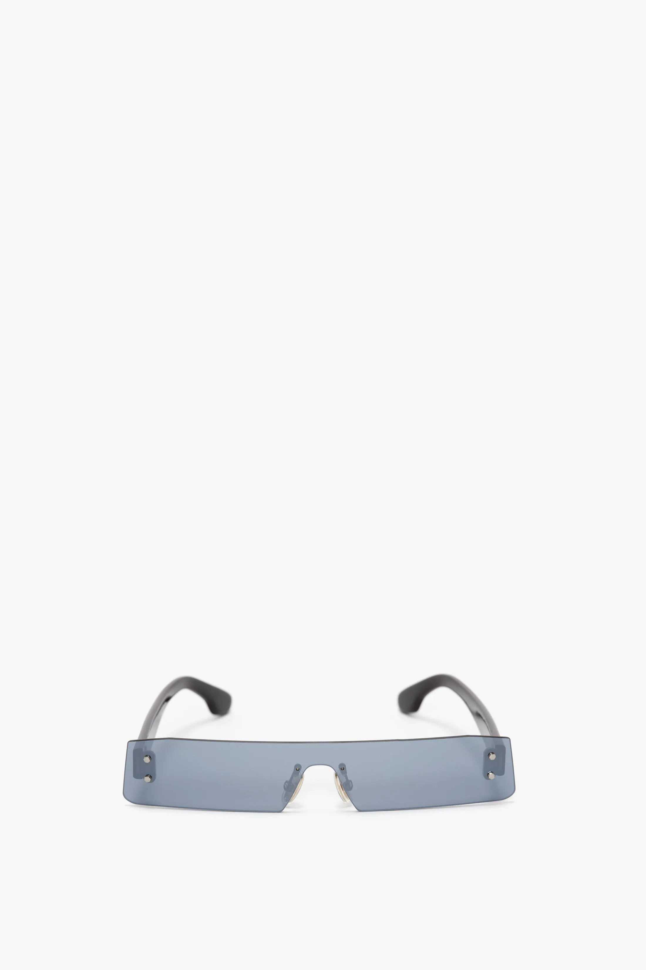 Mini Visor Sunglasses In Blue-Mirror