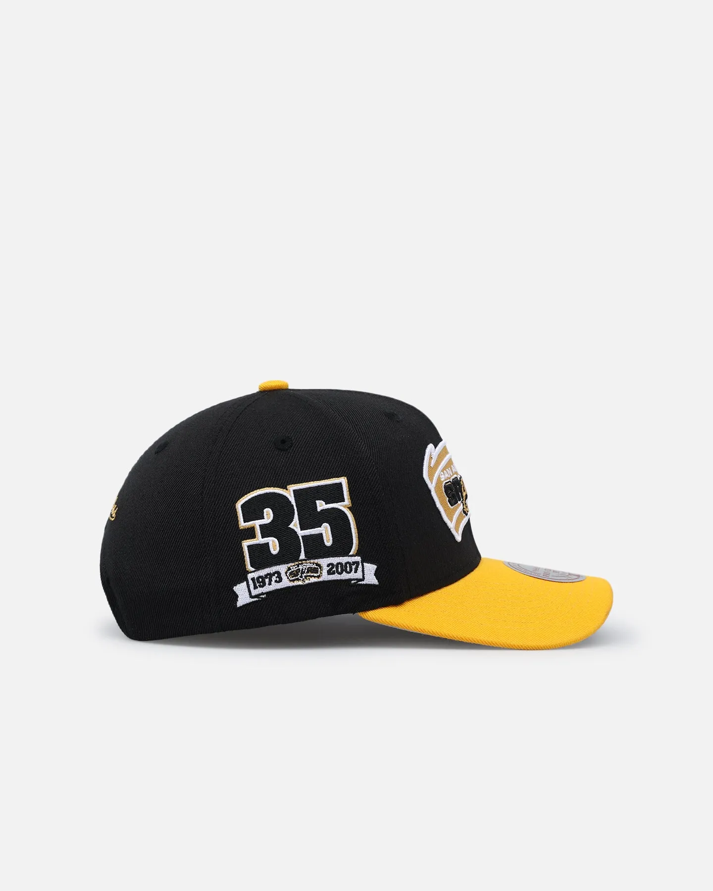 Mitchell & Ness San Antonio Spurs Enter The Dragon Pro Crown Snapback Black/Ochre