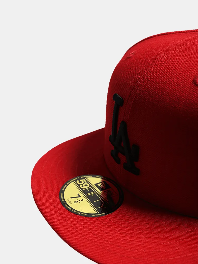 New Era 59FIFTY Los Angeles Dodgers - Scarlet Red / Black